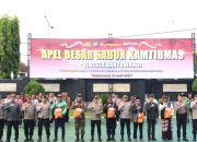 Polresta Banyuwangi Gelar Apel Besar Sabuk Kamtibmas