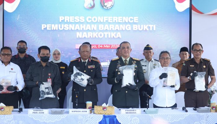 Polda Jatim Musnahkan 22,226 KG Kokain