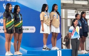 Duet Aulia-Gendhis Segel Emas Kejurnas Akuatik 2026