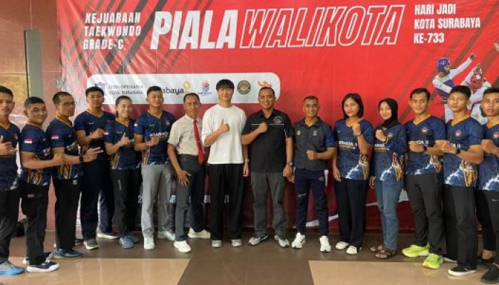 Tujuh Medali Sukses Diraih Prajurit Koarmada II di Kejuaraan Taekwondo Piala Wali Kota Surabaya
