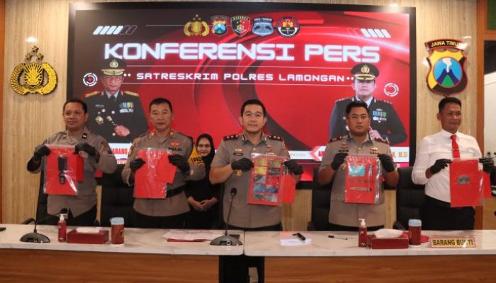 Komplotan Ganjal ATM Lintas Provinsi Ditangkap Satreskrim Polres Lamongan
