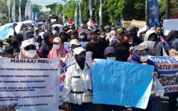 Ribuan Warga Lamongan Gelar Aksi Dukung Keberlanjutan MBG