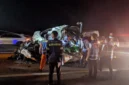 Tiga orang tewas dalam kecelakaan di tol Pandaan-Malang, Rabu, 22 Juli 2026 malam. (Foto Istimewa)