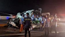 Tiga orang tewas dalam kecelakaan di tol Pandaan-Malang, Rabu, 22 Juli 2026 malam. (Foto Istimewa)