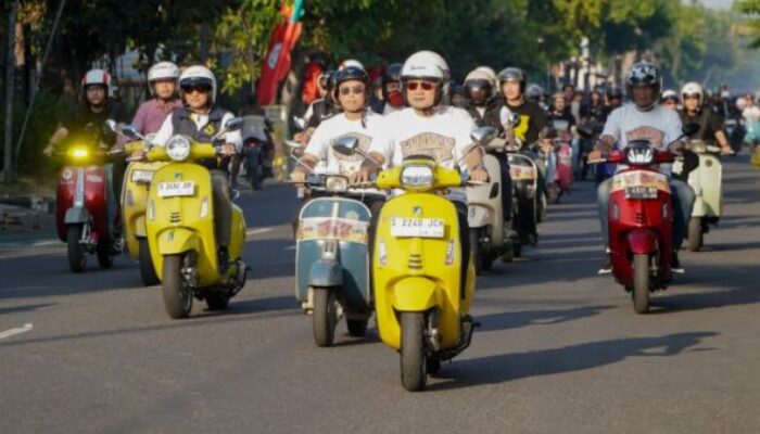 Lamongan Vespa Day 2026 Peringati Hari Jadi Lamongan dan Hari Bhayangkara