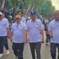 Direktur Bank BPRS Bhakti Sumekar didampingi Wabup Imam Hasyim ikuti JJS bersama. (Foto Istimewa)