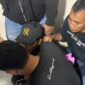 Tersangka AS (41) saat ditangkap tim Satreskrim Polresta Sumenep, Jawa Timur. (Diluartv Photo)