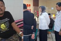Deni Mana Mana (kiri) Apresiasi layanan kesehatan yang diberikan RSUD Sumenep. (Diluartv Photo)