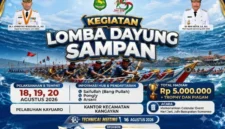 Lomba Dayung Sampan jadi even tahunan memperingati HUT Kabupaten Sumenep. (istimewa)