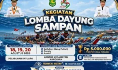 Bupati Fauzi Dorong Lomba Dayung Sampan Kayuaro