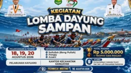 Lomba Dayung Sampan jadi even tahunan memperingati HUT Kabupaten Sumenep. (istimewa)