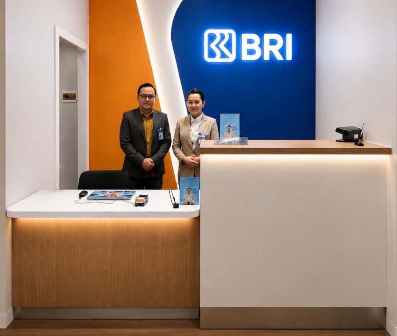 PT Bank Rakyat Indonesia (Persero) Tbk atau BRI kembali memperluas akses layanan perbankan dengan membuka outlet baru di kawasan pergudangan Safe & Lock Sidoarjo.(Foto Istimewa)