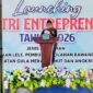 Wakil Bupati Sumenep K.H. Imam Hasyim, S.H., M.H., memberikan sambutan saat meresmikan peluncuran program Santri Entrepreneur 2026 di Pondok Pesantren Ar-Ruhama, Desa Karduluk, Pragaan, Sumenep.